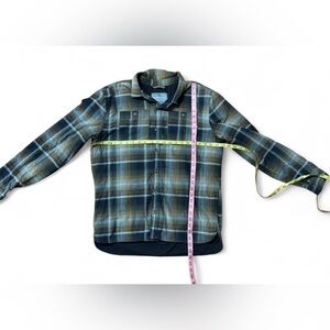 Men's Plaid Shirt Jacket - Black and Brown